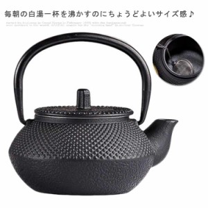  やかん 鉄瓶兼用急須 茶瓶 鉄瓶 鉄製 鉄びん 直火 鉄器 直火 ih対応 コーヒー 茶道具 引き出物 鉄分補給 食器 300ml 結婚 出産 内祝い 