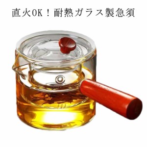 ティーポット 紅茶 茶こし付き 直火 ハーブティー 急須 お茶 木製持ち手 急須 ガラス製急須 500ml 緑茶 耐熱 直火可 食洗機対応 シンプル