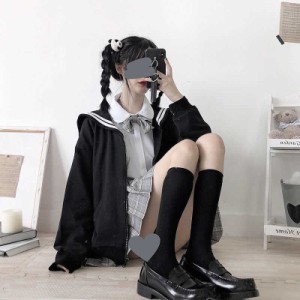 コート 女の子 レディース アウター トップス ジャケット 長袖 ミディコート ミドル丈 ユニフォーム 制服 パフスリーブ 和風 秋 冬 防寒 