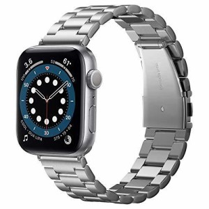 【Spigen】 Apple Watch バンド ステンレス製 Series 5 / 4 (44mm) Series 3 / 2 / 1（42mm）対応 バンド調整可 腕時計 時計バン