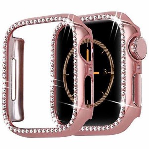 コンパチブルApple Watch 38mmケース アップルウォッチシリーズ3 2 1ＰＣケース ダイヤモンド嵌め スクラッチ防止