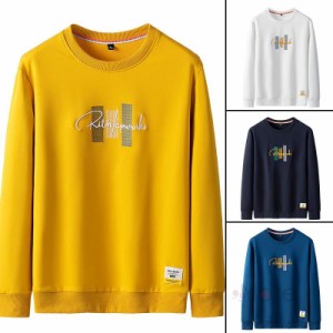 トレーナー 長袖 メンズ 秋服 スウェット Tシャツ プルオーバー ルームウェア カジュアル メンズトレーナー お兄系