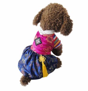 韓国の伝統服 チマチョゴリ 可愛い 犬のチマチョゴリ 犬 服 ドレス ワンちゃん服 ワンちゃん 韓流 韓服 犬服 ドッグウェア ペットグッズ