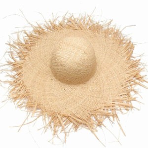 花見 海 コーデ 旅行 フリンジハット 麦わら ビーチ 公園 紫外線対策 日焼け防止 つば広 麦わら帽子 デート