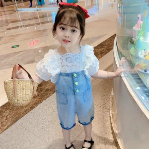 パンツ ショートパンツ サロペット 女の子 男の子 ボトムス 90 100 110 120 130cm デニム 子供服 韓国子供服 キッズ 子供 こども 子ども 