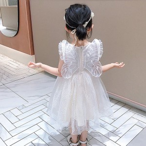 子供服 ワンピース キッズ 女の子 夏 キッズワンピース チュール 韓国子ども服 子供ドレス dress ベビー服 お姫様 おしゃれ 可愛い カジ