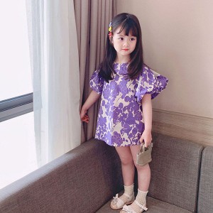 子供服 ワンピース キッズ 女の子 夏服 半袖ワンピース 花柄 韓国子ども服 ベビー服 子供ドレス 結婚式 誕生日 七五三 赤ちゃん お姫様 