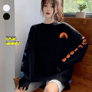 長袖 Ｔシャツ ロンT プルオーバー カトッソー トップス 韓国 ファッション レディース