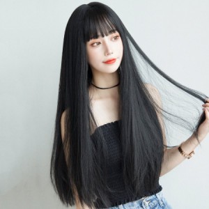 セミロング wig レディースウィッグ レディースウィッグ 耐熱 小顔効果 ミディアム フルウィッグ 自然 ネット付き