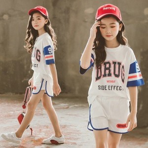 キッズ 半袖 子供ジャージ ジュニア 子供服 ジャージ ジャージ 女の子 韓国子供服 セットアップ Tシャツ ショートパンツ 可愛い おしゃれ