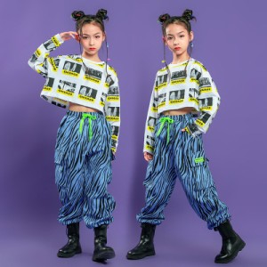 衣装 パンツ キッズ 子供 ダンス衣装 トップス ヒップホップ HIPHOP セットアップ 長袖 女の子 キッズ ステージ衣装 jazz 韓国 練習着 ダ