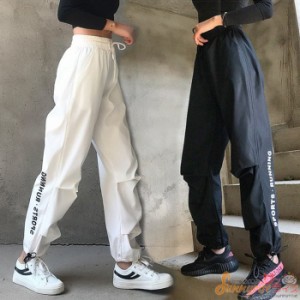 パンツ かわいい ヒップホップ 新作 運動パンツ レディース HIPHOP 派手 運動パンツ 原宿系 ロングパンツ 個性的 ダンスウェア