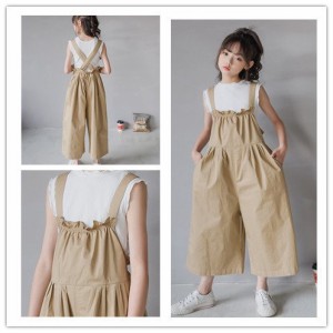 サロペット サルエルパンツ サロペット 子供服 オーバーオール サロペット パンツ キッズ ワイドパンツ 春夏 オールインワンボトムス 女