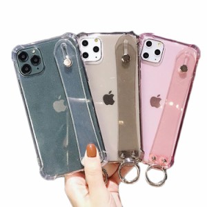 iPhone 15 14 13 12 11 ケース iPhoneケース ベルト付き クリアケース TPU 透明ケース スマホケース カラビナ付き リング付き 持ち手付き