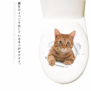 ネコ好きにはたまらないitem！4種類セット 猫顔 ウォールステッカー 壁 シール カー 冷蔵庫 アクセサリー 特大 立体 3D 猫グッズ リビン