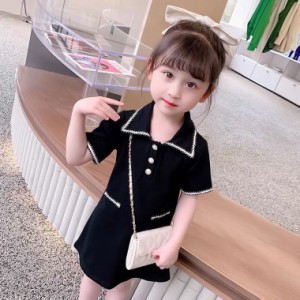 半袖 ポロ ワンピース 子供服 女の子 フォーマル キッズ Tシャツ ワンピース poloワンピ 運動着 夏着 シャツワンピ ポーティーポロワンピ