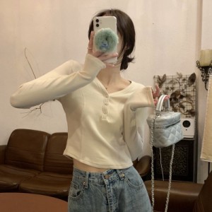 韓国 ショート丈 tシャツの通販｜au PAY マーケット