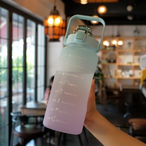 モチベーション 水筒 2000ml タイムマーカー プラスチック 送料無料 男の子 女の子 マグ ワンタッチ 持ち運び スポーツ かわいい