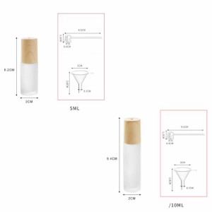 アトマイザー ロールオンボトル 香水 詰め替えボトル 10ml 5ml 竹 ガラス 精油 保存 容器 瓶 おしゃれ 持ち運び ミニボトル 簡単 旅行