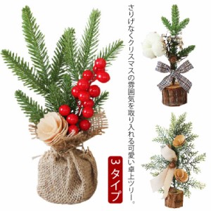 全3タイプ ミニ クリスマスツリー 卓上ツリー 25cm 飾り オーナメント 装飾 コンパクト 撮影小道具 店舗 ディスプレイ 飾り     