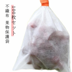 100枚セット 果物保護袋 不織布 野菜 保護ネット 防虫 防鳥 園芸ネット 園芸用品 家庭菜園 ネット フルーツネット 保護 果物袋 ネット 不