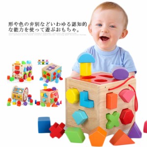 型はめ 知育 パズル ボックス 知育玩具 積み木 木のおもちゃ 型はめおもちゃ 立体 色彩 感覚 赤ちゃん おもちゃ ボックス 木製 ブロック 