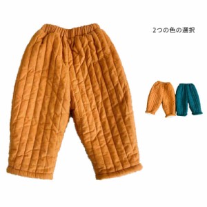 パンツ キッズ ロングパンツ 中綿パンツ アウトドア ベビー服 防風 防寒 秋冬 裏起毛パンツ 長ズボン あったかパンツ 子供パンツ 男の子 