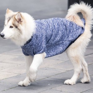 大型犬 ドッグウェア セーター ニットトップス リブ おしゃれ 杢柄 中型犬 ペット用 犬用 洋服 シンプル 犬服 ペット服 犬の服 可愛い お