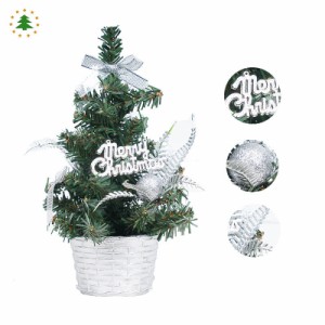 選べる3タイプ 3サイズ クリスマスツリー 卓上用 ミニクリスマスツリー オーナメント付き 高さ20cm 30cm 40cm クリスマス飾り 小型 北欧 