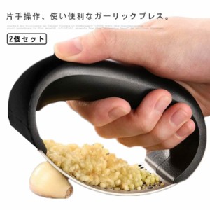 ガーリックプレス 2個セット みじん切り器 みじん切り にんにく潰し器 にんにくつぶし ニンニク潰し ガーリック プレス クラッシャー に