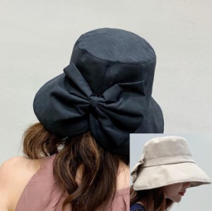 帽子 レディース つば広帽子 UVカット 折りたたみ リボン ハット 婦人 夏 日よけ 日焼け防止 大きいサイズ 小顔効果 おしゃれ 旅行