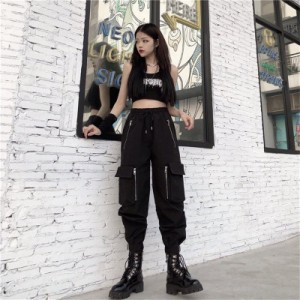韓国ファッション ズボン 原宿風 ヒップホップ 運動パンツ レディース 復古風 ズボン ダンスウェア ゆったり ストリート 酷スタイルえる