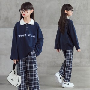 子供服 2点セット 長袖トレーナー トップス 長ズボン ジャージ スウェット 女の子 キッズ 秋 冬 キッズ セットアップ ジュニア服 秋冬