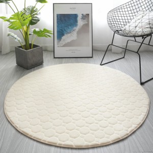 カーペット ラグマット 丸型 滑り止め 円形 柔らかい 洗える 丸形マット 絨毯