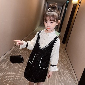 キッズ 子供服 ワンピース 女の子 長袖 レースワンピース 子供ドレス 子ども服 ベビー服 キッズワンピース 女児 お姫様 おしゃれ 可愛い 