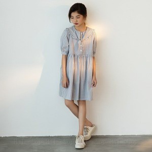 子供服 ワンピース 親子ペア 160 キッズ 女の子 夏服 半袖ワンピース チェック柄 子供ドレス 誕生日 ベビー服 ジュニア お姫様 おしゃれ 