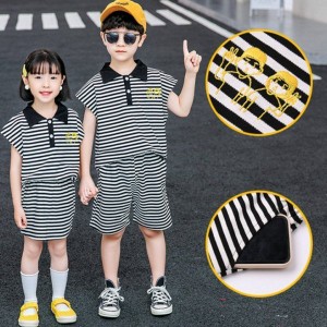 韓国子供服 夏服 女の子 男の子 セットアップ上下セット キッズ 幼児 姉弟 竜鳳の胎 POLOのシャツ ショートパンツ スカート 2点セット お