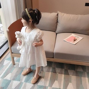 ワンピース キッズ 子供服 女の子 半袖 レースワンピース 韓国子ども服 ベビー服 子供ドレス 結婚式 誕生日 七五三 赤ちゃん お姫様 おし