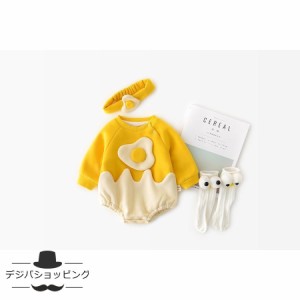 出産祝い 赤ちゃん ベビー服 防寒 カバーオール ロンパース パジャマ コート アウター 新生児 冬用 幼児 可愛い エッグたまご