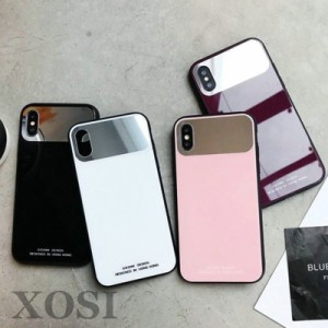 iPhoneXS iPhone8黒 白 ピンク 紫色iphone7plus iphonex 耐衝撃 おしゃれ iphoneX iphone7 8 plusケース韓国 アイフォンケース 鏡