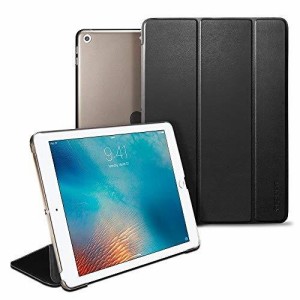 (Spigen) タブレットケース Apple iPad 9.7 ケース 2018 / 2017 対応 三つ折 スタンド オートスリープ 機能 高級PUレザ