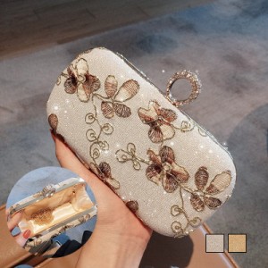 イブニングバッグ 3WAY 女性用バッグ クラッチ ショルダーバッグ ハンドバッグ レディース ミニかばん 花柄 刺繍 送料無料 結婚式 パーテ