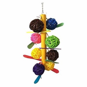 インコ おもちゃ 噛む玩具 吊下げタイプ ベル 遊び場 ボール ストレス解消 知育玩具 オウム セキセイイン