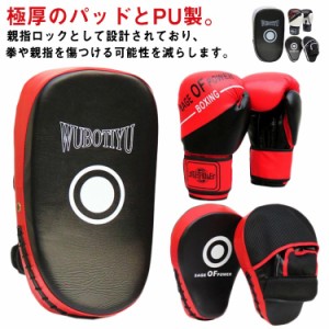 5点セット ボクシング 子供用 キックボクシングパッド 大人用 グローブ 武術 ボクシンググローブ キックミット テコンドー ミット 武術 