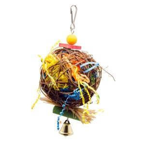小鳥シュレッダーおもちゃ-オウム採餌シュレッダーおもちゃに - タイプ3