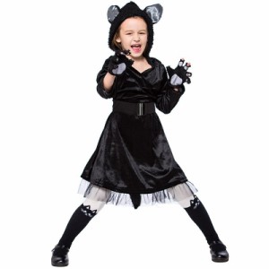 ハロウィン衣装 猫 猫耳 ネコ 子供 可愛い アニマル コスプレ ダンス衣装 子供服 アニマル ねこ耳 Halloween コスチューム 仮装