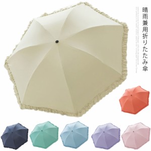 日傘 完全遮光 100％ 遮熱 99％ 晴雨兼用 涼感 ショートフリル 64cm　UVカット 軽量 涼しい 紫外線対策 傘