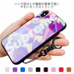 ネックストラップ スマホ iphone ロング シンプル 送料無料 平型 40cm スマホ 2WAY 携帯 用 ワンタッチ着脱 全9色 