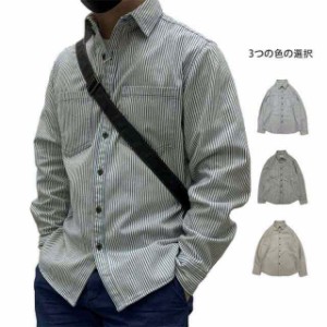 シャツ メンズ オックスフォードシャツ 長袖 ストライプ メンズファッション トップス ビジネスシャツ Yシャツ 新生活 服 春 夏 秋 送料