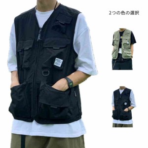  多機能ベスト ベスト アウトドア プレゼント 多機能 登山服 メンズ 春夏 軽量 通気 お釣り フィッシングベスト 撮影 山歩き ミリタリー 